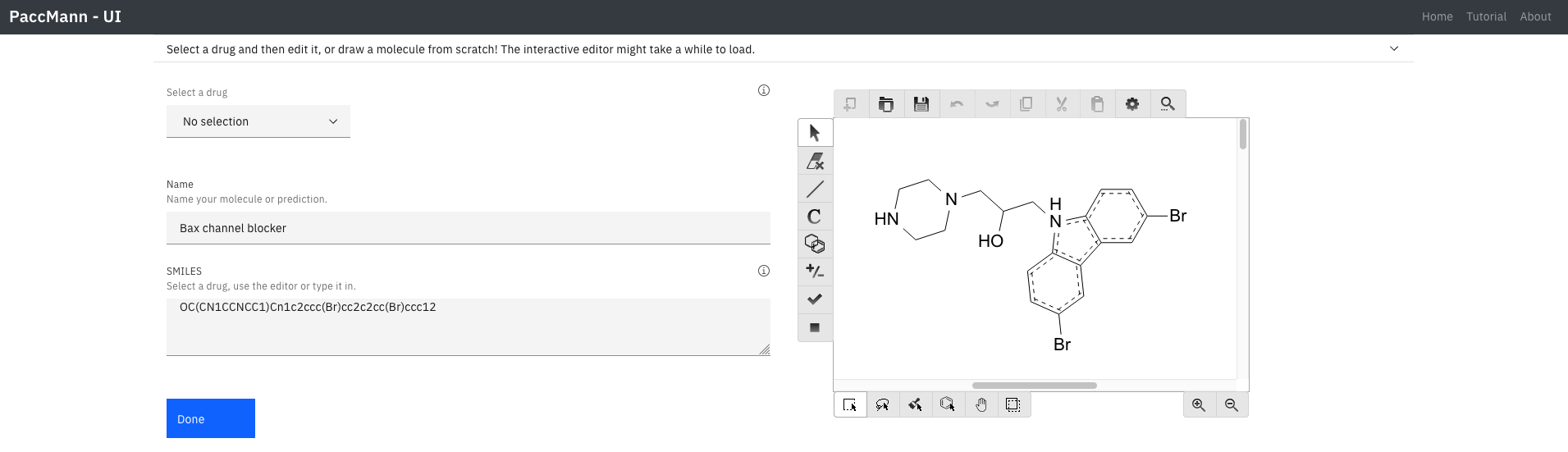 Drug editor