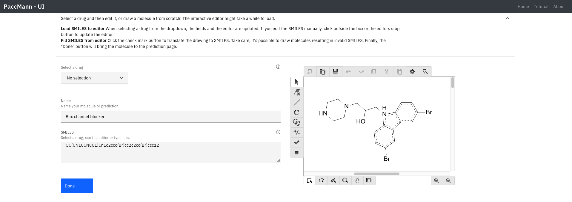 Drug editor instructions